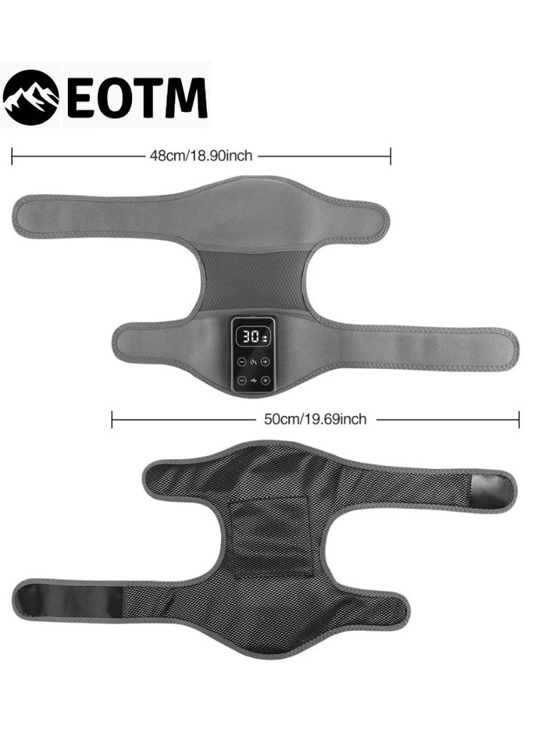 EOTM 2 Pcs Rechargeable Cordless Electric Heating Knee Massage Pads with Heat Vibration For Pain Relief| Relieve Arthritis Pain | Suitable For Both Men and Women - Image 4
